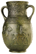 bronz váza, váza öntvény, bronz gyertyatartó