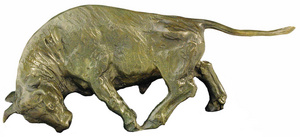 D.113 - Bika bronz szobor