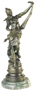 D.153m - Flore, szecessziós nő, márványon